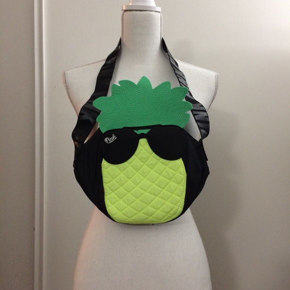 PINK Victoria's Secret Handbags - Pink VS Pineapple Cooler Tote